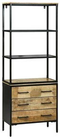 Highboard vidaXL 70x35x180 cm Madeira Sólida Mango Rústica