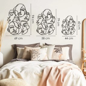 Acessório Decorativo de Parede Apt743 – Preto – 44 x 60 cm