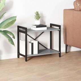 vidaXL Estante Sonoma cinzento 60 x 30 x 50 cm Madeira processada