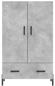 Aparador alto 69,5x31x115 cm derivados de madeira cinza-cimento