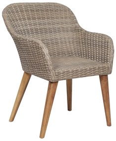 9 pcs conjunto jantar exterior com almofadões vime PE