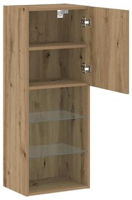 Estante para TV vidaXL com Luzes LED Carvalho Artesanal 40,5x30x102 cm