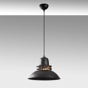 Candeeiro de Teto Saglam – Preto e Dourado – 34 cm