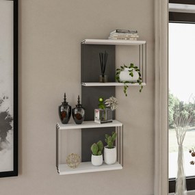 Prateleira de Parede Destan – Branco – 65x96x19 cm