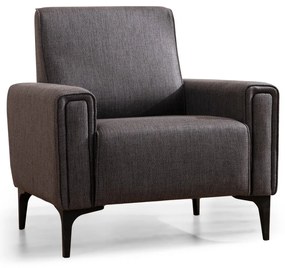 Sofá de 1 Lugar Horizon – Cinzento Escuro – 90x85x77 cm