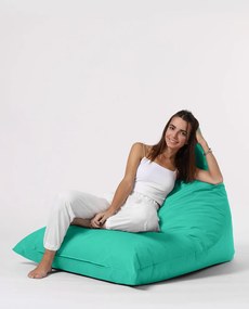 Puff de Jardim Pyramid Big Bed – Turquesa – 145x35x90 cm | Tribo Home