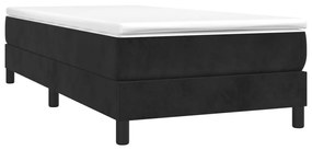 Estrutura de cama 80x200 cm veludo preto