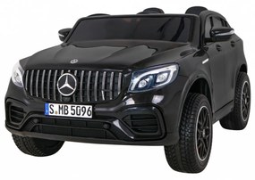 Carro elétrico para Crianças 24V 4x4 2 Lugares Mercedes GLC 63S Rodas de EVA, Assento de couro Preto