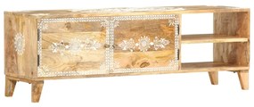 Móvel de TV 120x30x40 cm madeira de mangueira maciça