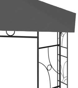 Gazebo 4x3x2,7 m 160 g/m² antracite