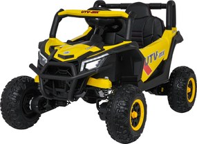 Buggy elétrico para Crianças 12V 4x4 Madman UTV-MX Rodas de espuma EVA Amarelo
