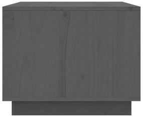 Mesa de centro 80x50x40 cm madeira de pinho maciça cinza