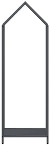 Suporte para lenha 40x25x120 cm aço laminado a frio antracite