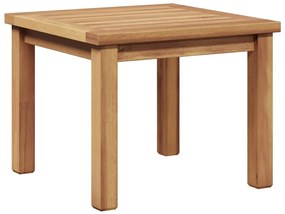 Mesa de centro Castanho 45 x 45 x 36 cm Madeira de teca sólida