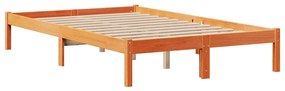 Cama com estante sem colchão 135x190 cm pinho maciço