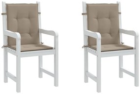 Almofadões lombares p/ cadeiras de jardim 2pcs oxford cinza-ac.