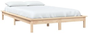 Estrutura de cama super king size 180x200 cm pinho maciço