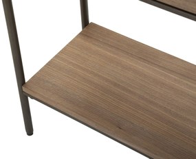 MESA CONSOLA TORONTO CINZENTO E CASTANHO 120X31X72 CM