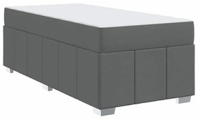 Estrutura da Cama Cinzento escuro 90 x 200 cm tecido
