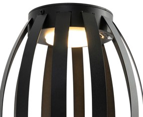 Conjunto de 2 candeeiros de mesa para exterior preto com 3 níveis de intensidade regulável solar e recarregável - Sheldon