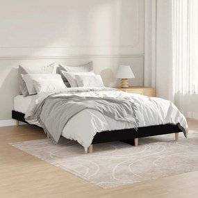 vidaXL Estrutura de cama 120x190 cm derivados de madeira preto