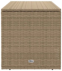 Caixa para almofadões de exterior 100x55x55,5 cm vime PE bege
