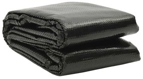 Cobertura para piscina 732x366 cm PE preto