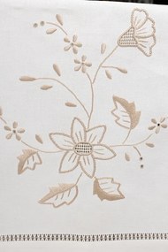 50x180 cm - Caminho de mesa linho - Bordados da Lixa