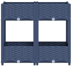 Canteiro elevado 80x40x71 cm polipropileno