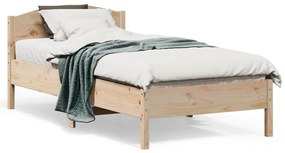 Cama sem colchão 90x190 cm madeira de pinho maciça