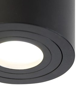 LED Spot de banheiro inteligente preto redondo IP44 incl. Wifi GU10 - Capa Moderno