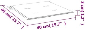 Almofadões cadeiras jardim 2pcs tecido oxford xadrez vermelho