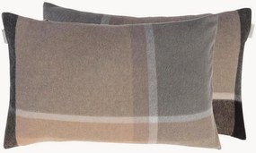 Capa de almofada reversível em lã de alpaca Manhattan
