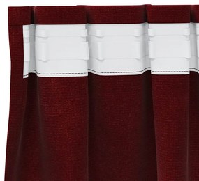 Cortinas Opacas vidaXL com fita superior 2 pcs Bordô Veludo