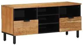 Estante para TV vidaXL 100x33,5x46 cm Madeira Sólida de Acácia