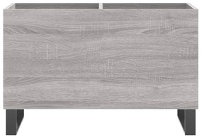 Armário p/ discos 74,5x38x48 derivados madeira cinzento sonoma
