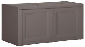 vidaXL Caixa para almofadões 86x40x42 cm 85 L cinzento