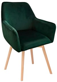 Cadeira Bellu Veludo - Verde