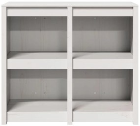 Armário de Cozinha Externo Branco 106x55x92 cm Madeira Sólida de Pinho