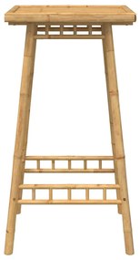 Mesa de bar para exterior quadrado 55x55x100 cm bambu