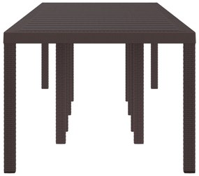 Mesa de Jardim vidaXL Castanha 300x100x73 cm Vime PE