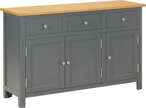 vidaXL Aparador 110x33,5x70 cm madeira de carvalho maciça