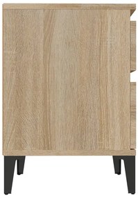 Mesas de cabeceira 2 pcs 40x35x50 cm carvalho sonoma