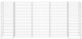 Gabião em forma de H fio de aço 260x40x120 cm