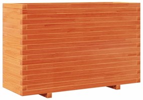 Vaso/floreira de jardim 110x40x72 cm pinho maciço castanho mel
