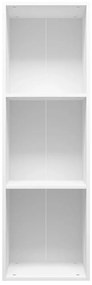 Estante/móvel de TV 36x30x114 cm derivados de madeira branco