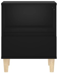 Mesas de cabeceira 2 pcs 40x35x50 cm preto