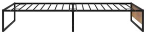 Estrutura de cama 90x200 cm metal preto