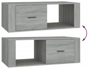 Mesa de centro 100x50,5x35 cm derivados de madeira cinza sonoma