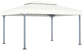 vidaXL Gazebo 400x300 cm alumínio creme